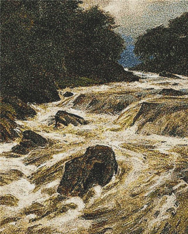Rushing Stream - X Squared Cross Stitch