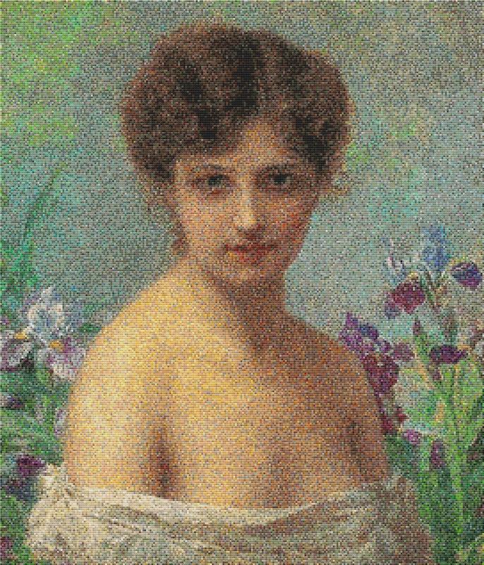 Portrait Of A Young Woman - X Squared Cross Stitch