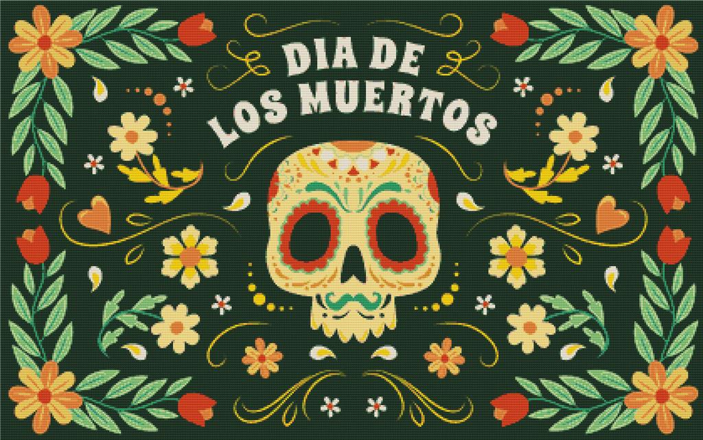 Dia de Los Muertos IV - X Squared Cross Stitch