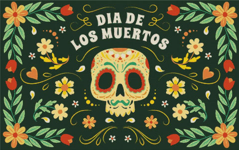 Dia de Los Muertos IV - X Squared Cross Stitch