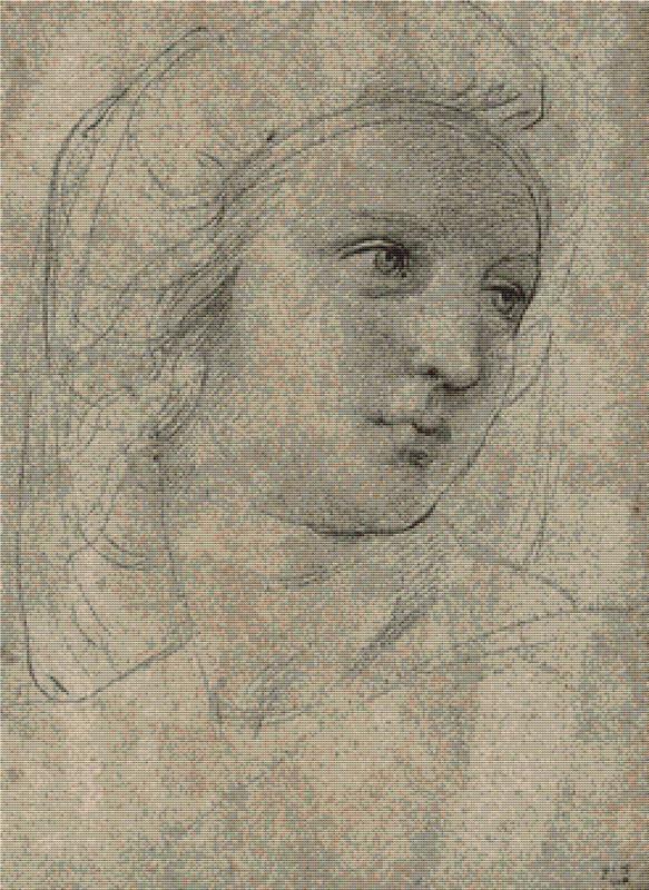 Head Of A Muse - X Squared Cross Stitch