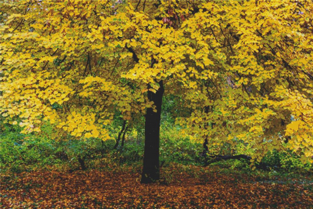 Yellow Foliage - X Squared Cross Stitch