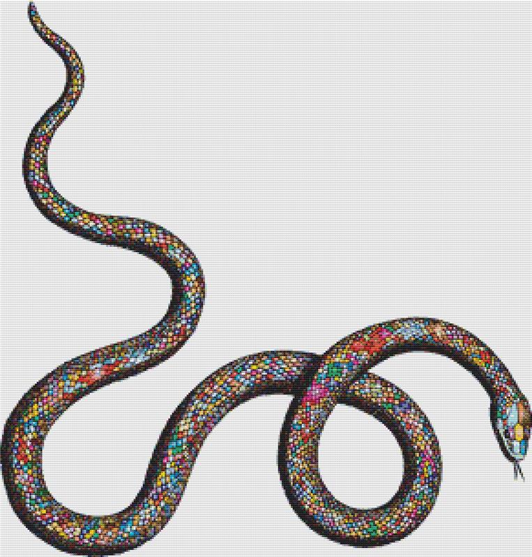 Serpent - X Squared Cross Stitch
