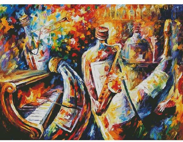 Bottle Jazz (Large) - Artecy Cross Stitch