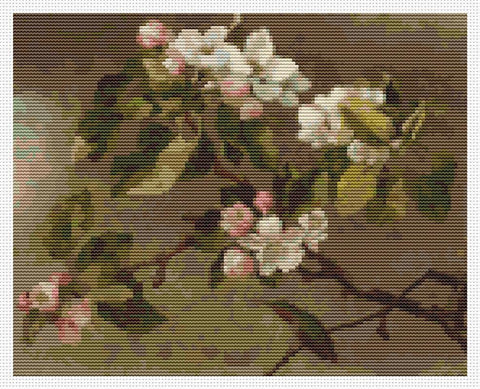 Hummingbird And Apple Blossoms - Art of Stitch, The