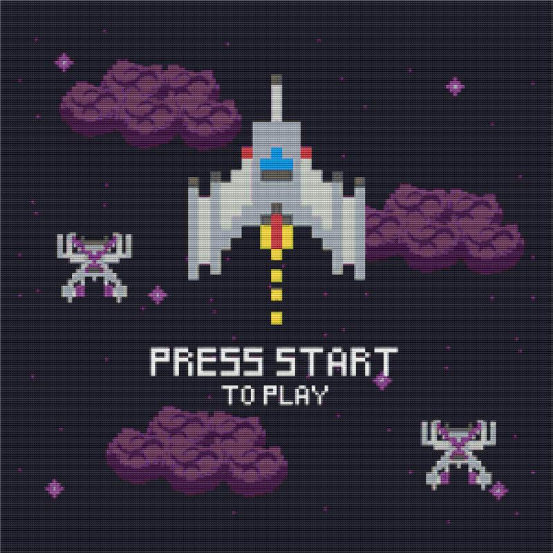 Press Start - X Squared Cross Stitch