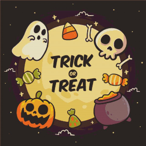 Trick Or Treat I - X Squared Cross Stitch