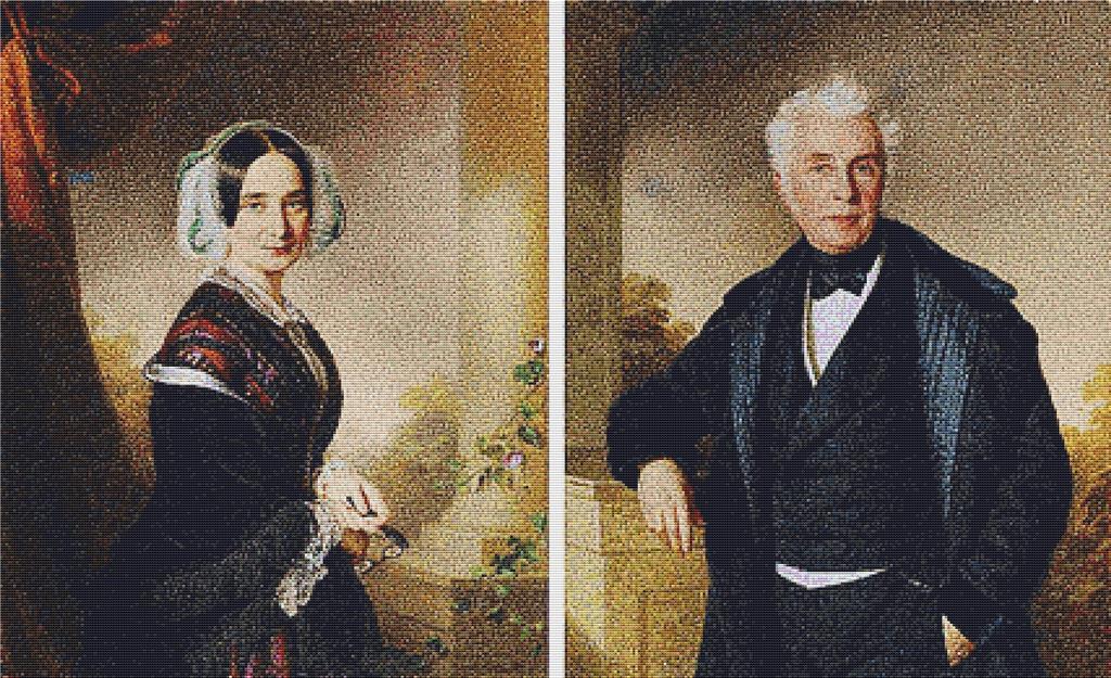Portraits Of Anna And Jakob Regenhart - X Squared Cross Stitch