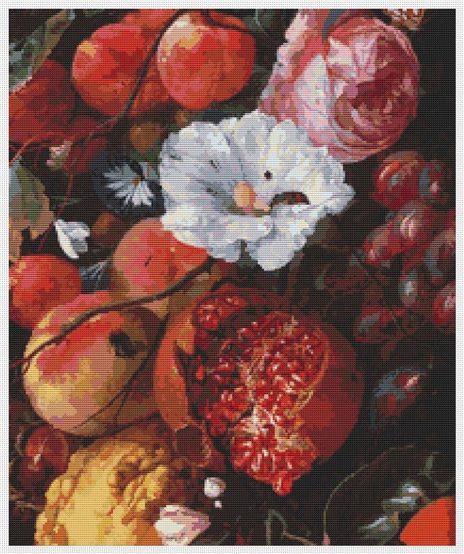 Festoon Of Fruit And Flowers - Art of Stitch, The