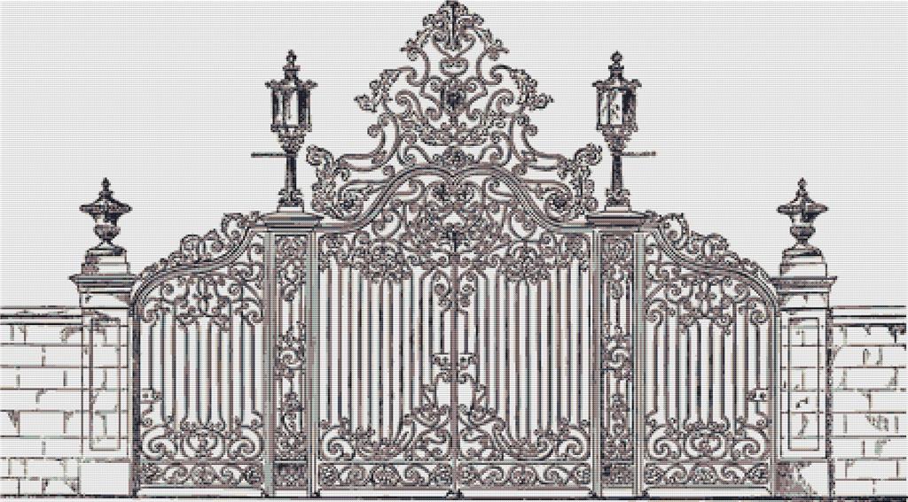Ornate Gate I - X Squared Cross Stitch
