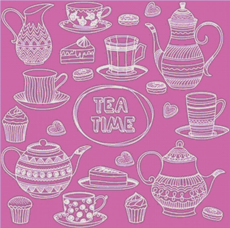 Tea Time - X Squared Cross Stitch