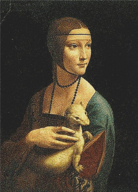 The Lady With An Ermine - X Squared Cross Stitch