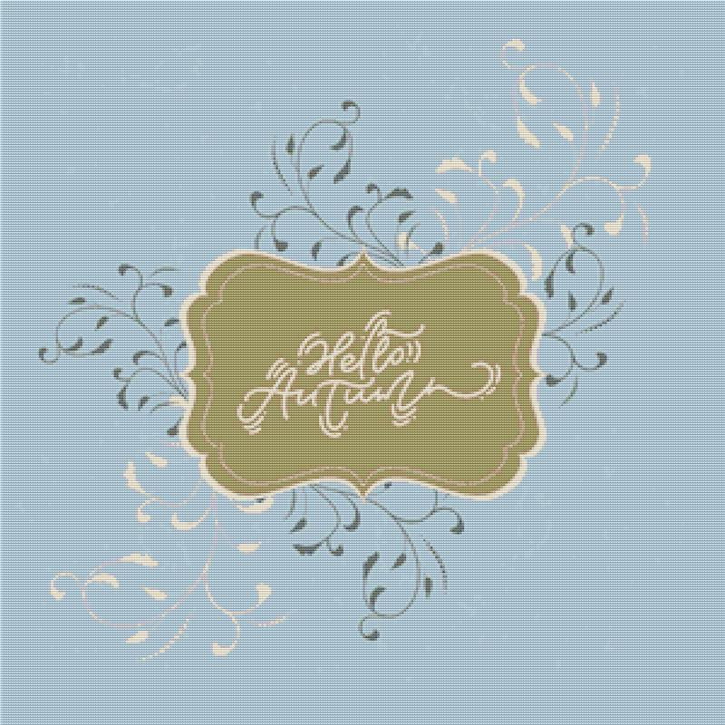 Hello Autumn I - X Squared Cross Stitch