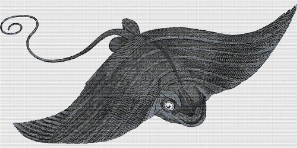 Manta Ray - X Squared Cross Stitch