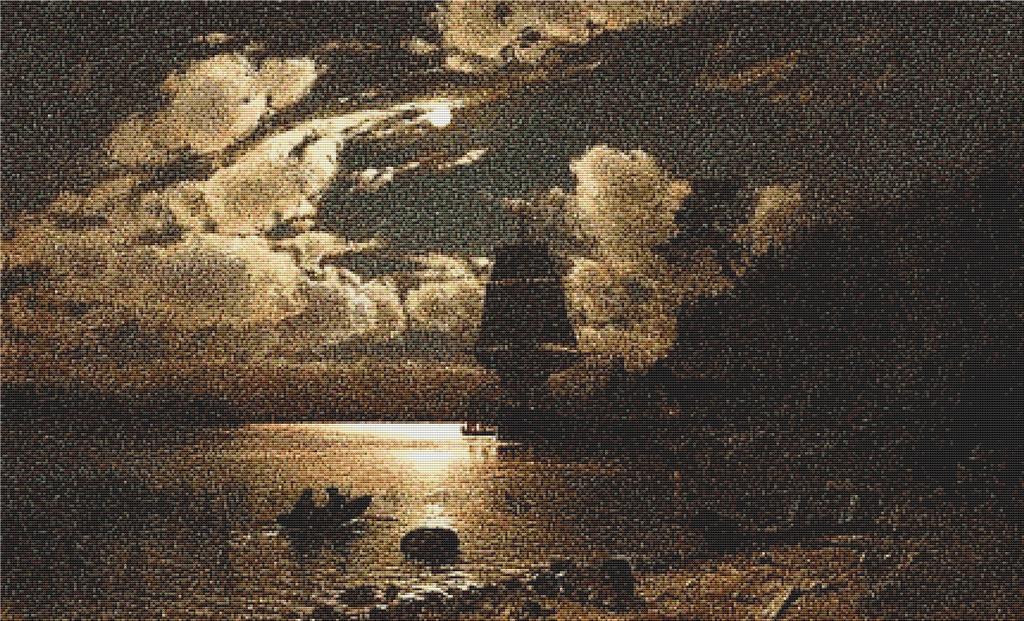 Moonlight In Bärosund - X Squared Cross Stitch