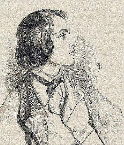 Portrait Of William Michael Rossetti - X Squared Cross Stitch