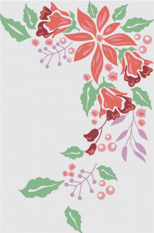 Botanical Blossoms - X Squared Cross Stitch