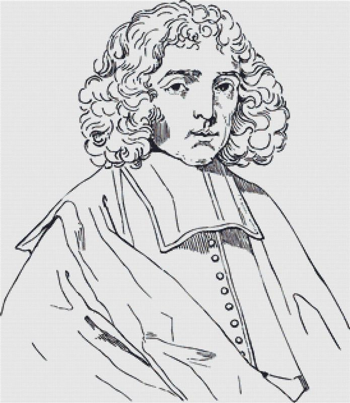 Baruch Spinoza - X Squared Cross Stitch