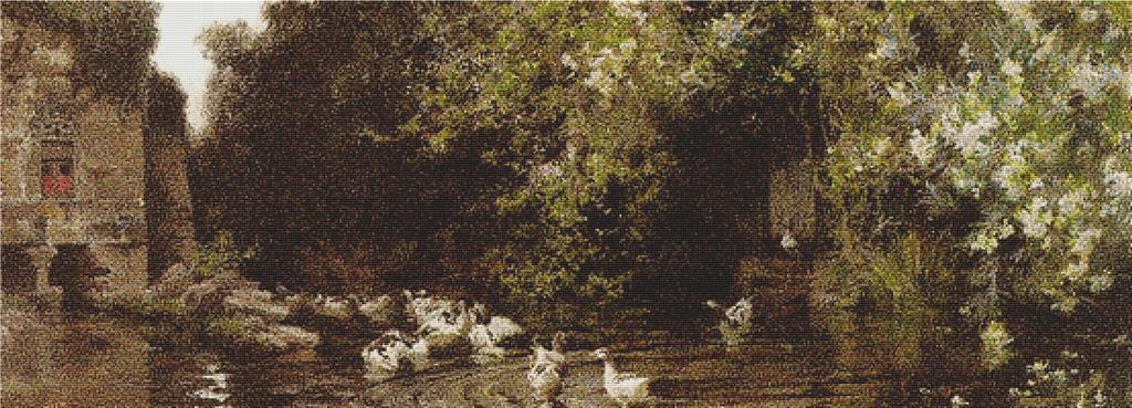 Patos en Un Estanque - X Squared Cross Stitch
