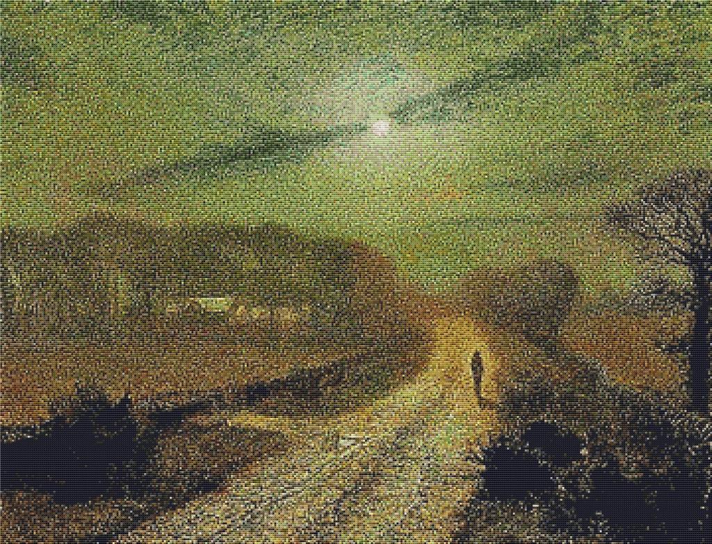 A Moonlit Landscape - X Squared Cross Stitch