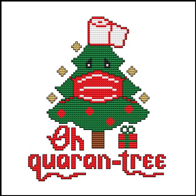 Oh Quaran-Tree - Cross Stitch Wonders