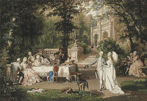 Galante Gesellschaft Im Schloßpark - X Squared Cross Stitch