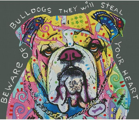 Bulldog Heart - Artecy Cross Stitch
