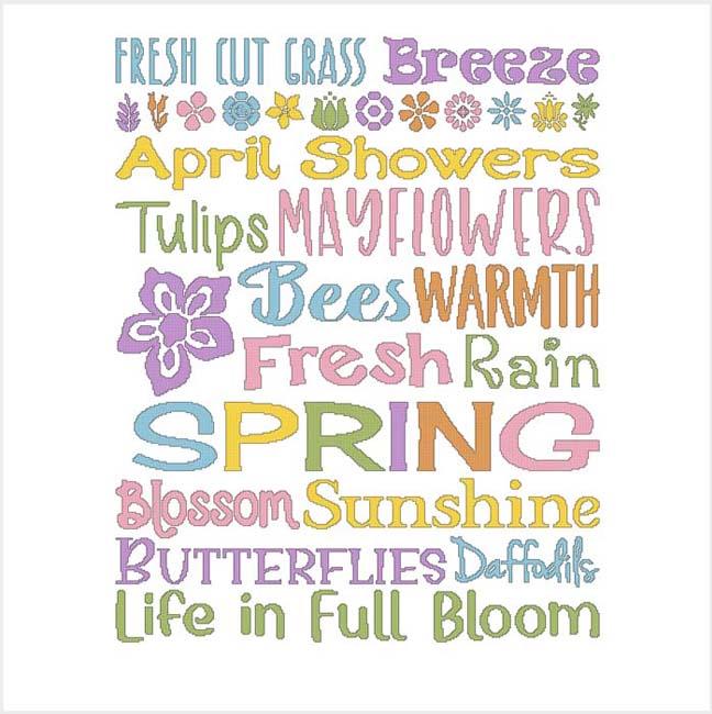 Subway Art: Spring - Cross Stitch Wonders