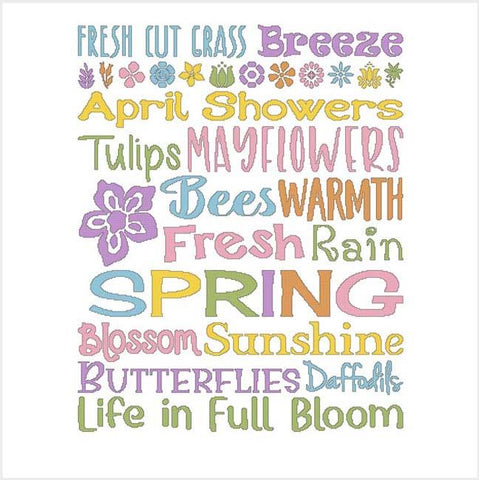 Subway Art: Spring - Cross Stitch Wonders