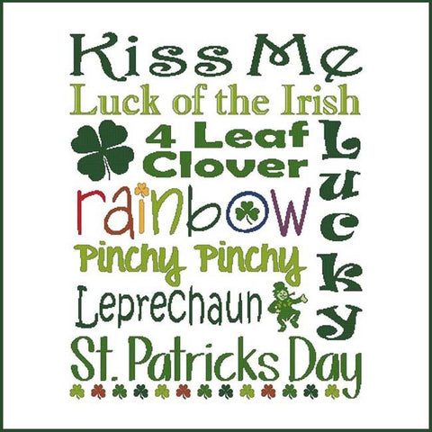 Subway Art: St. Patrick's Day - Cross Stitch Wonders