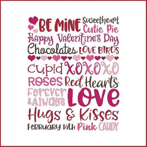 Subway Art: Valentine - Cross Stitch Wonders