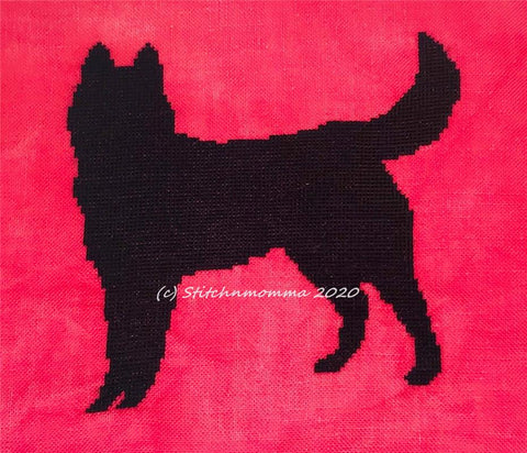 Dog Silhouette: Siberian Husky - Stitchnmomma