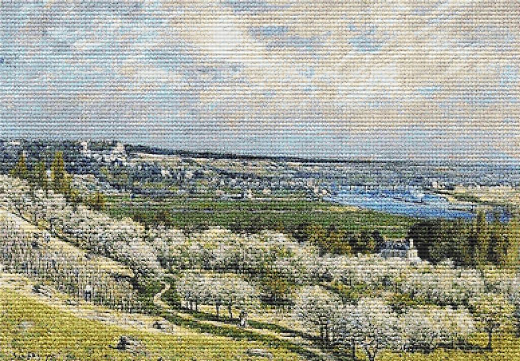 The Terrace At Saint Germain - X Squared Cross Stitch