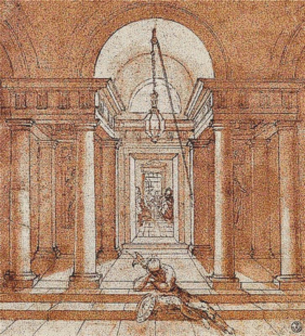 A Soldier Before The Cell Of St Peter - X Squared Cross Stitch