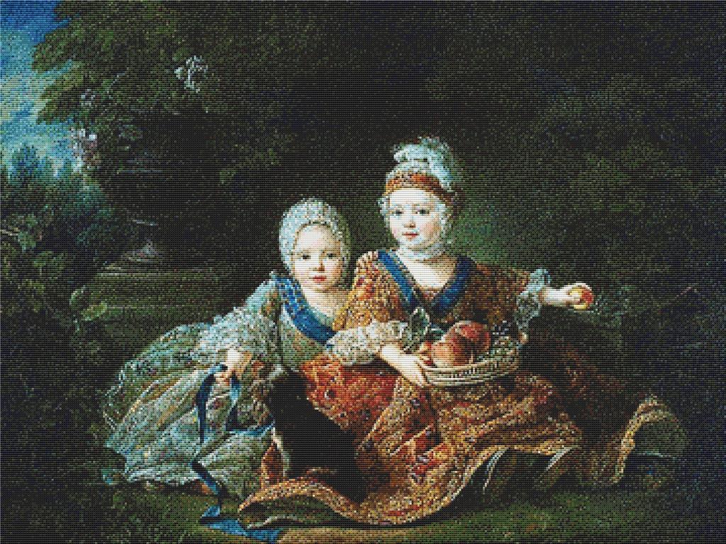 The Comte De Provence And His Elder Brother - X Squared Cross Stitch