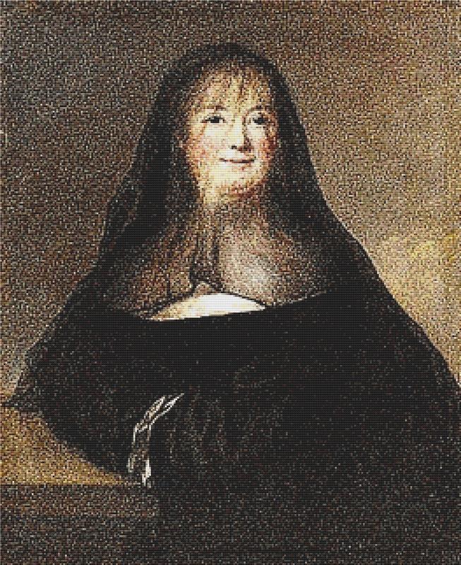 Portrait De Dit Claudine Guerin De Tencin - X Squared Cross Stitch