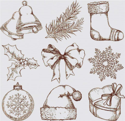 Set Of Christmas Icons - X Squared Cross Stitch