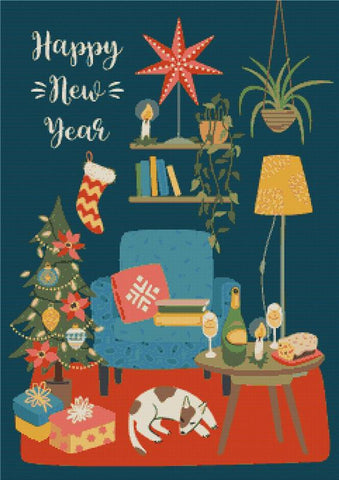 Happy New Year II - X Squared Cross Stitch