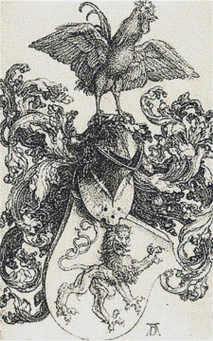 Coat Of Arms With A Cock - X Squared Cross Stitch