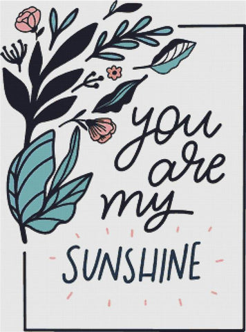 You Are My Sunshine I - X Squared Cross Stitch