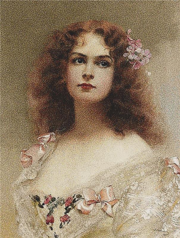 Portrait Of A Young Woman - X Squared Cross Stitch