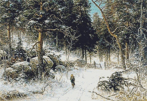 Talvimaisema Tuuloksesta - X Squared Cross Stitch