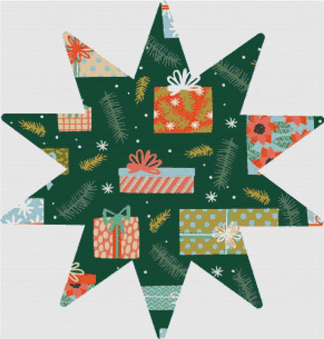 Christmas Presents: Star - X Squared Cross Stitch