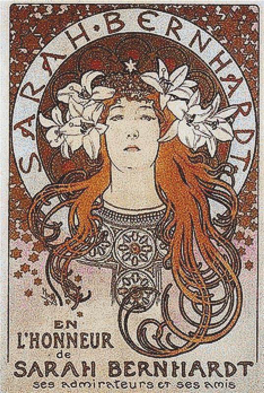 Sarah Bernhardt - X Squared Cross Stitch