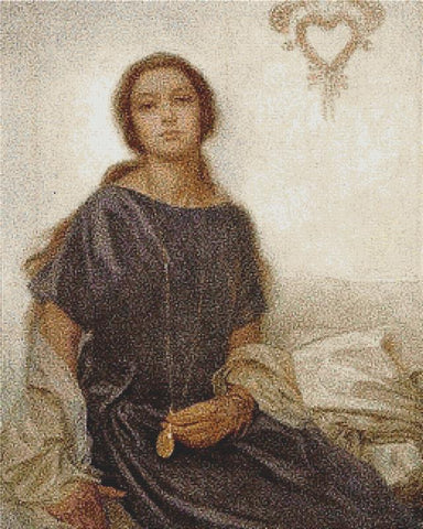 Portrait Of Jaroslava - X Squared Cross Stitch
