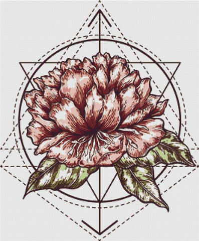 Geometric Flower - X Squared Cross Stitch