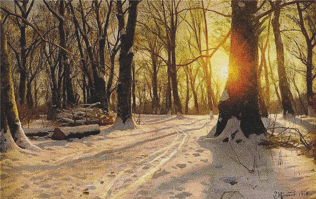 A Winter Day In Charlottenlund - X Squared Cross Stitch