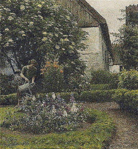 Watering The Garden - X Squared Cross Stitch