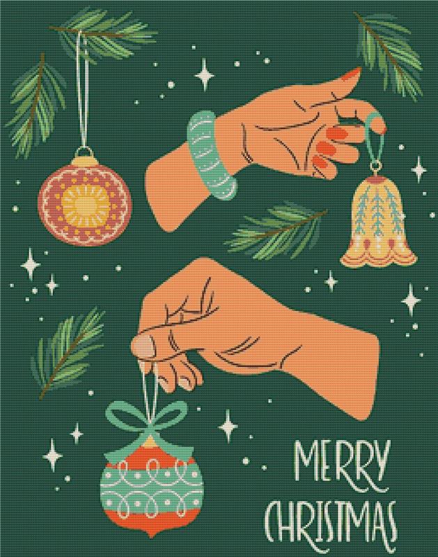 Merry Christmas XII - X Squared Cross Stitch