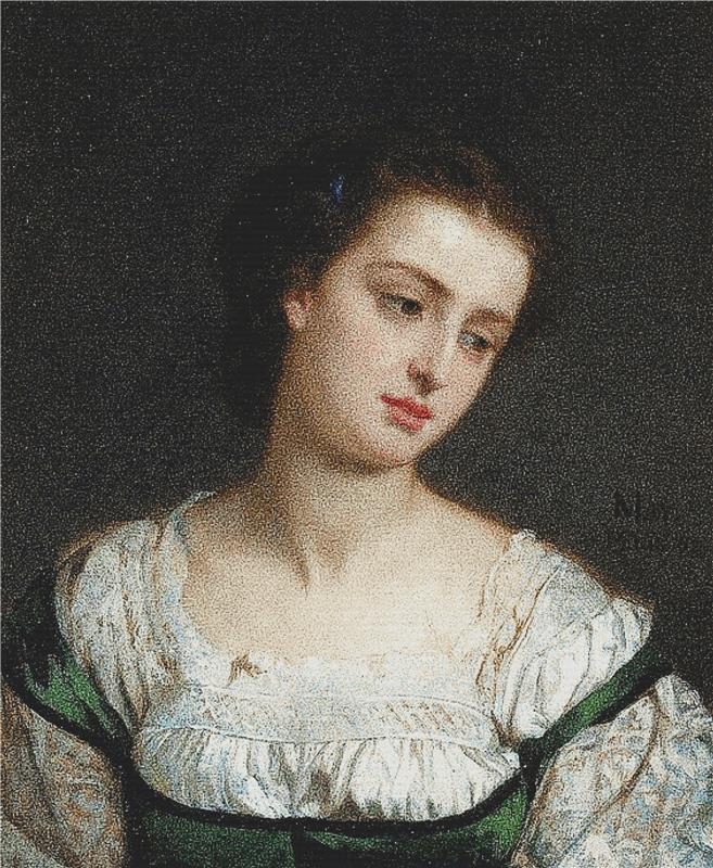 Portrait Of A Young Woman - X Squared Cross Stitch